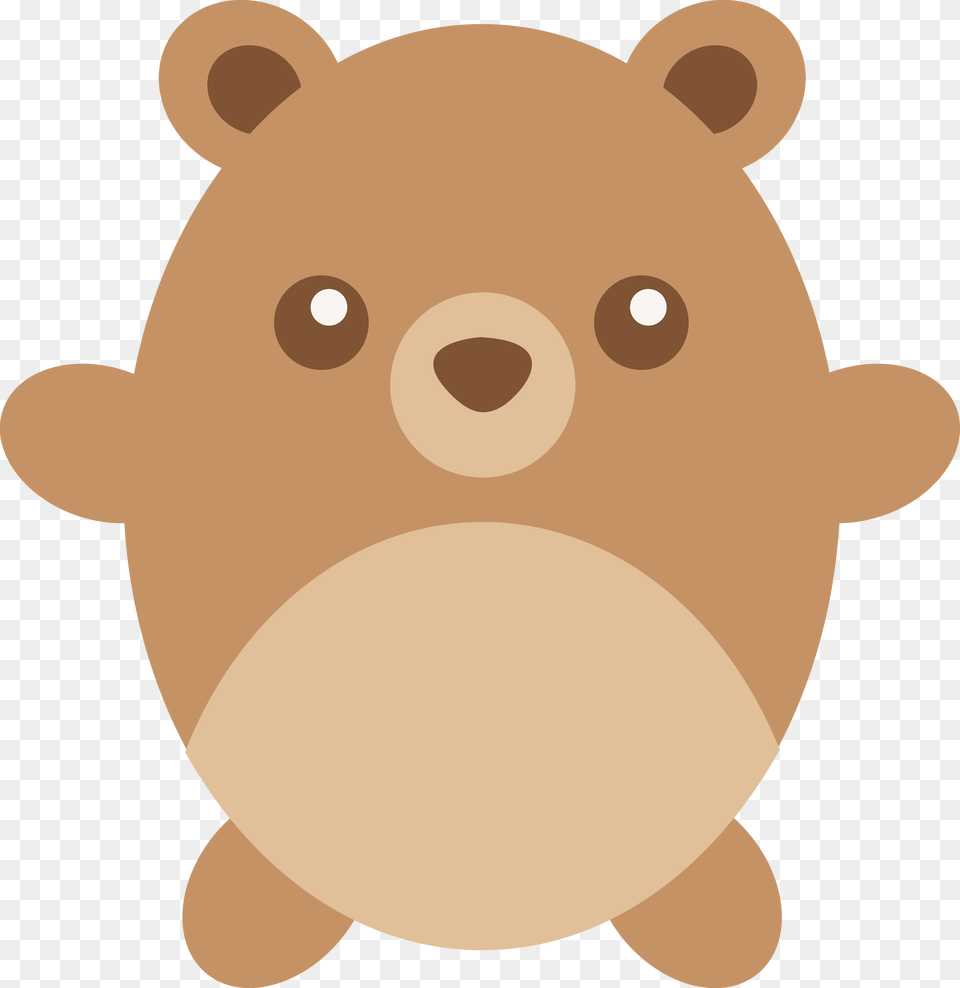 Cute Chubby Brown Teddy Bear Cute Fat Bear Cartoon, Snout, Animal, Mammal, Wildlife Free Png Download