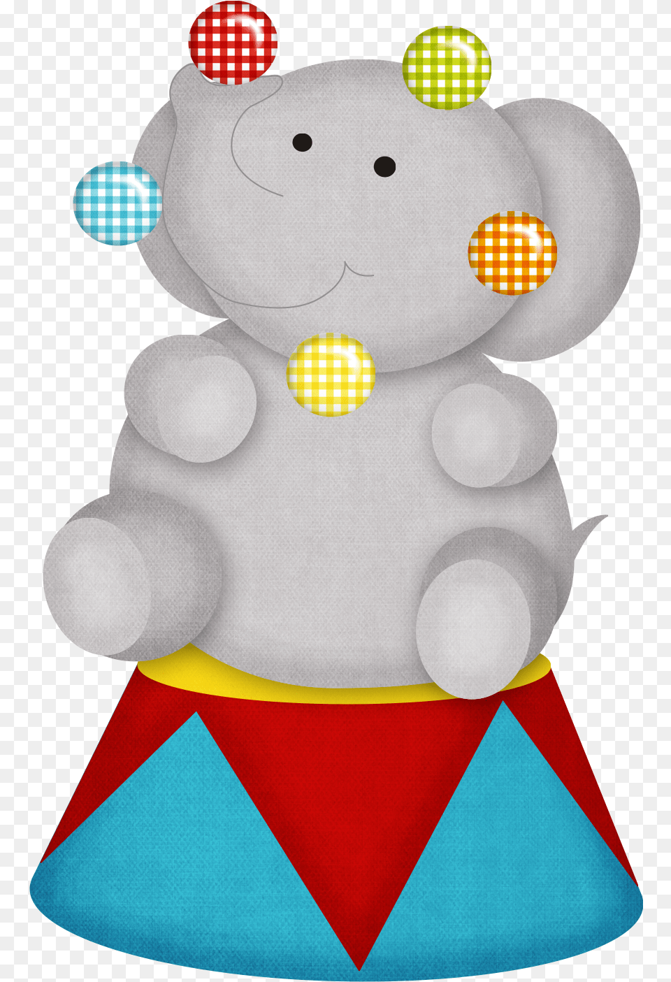 Cute Circus Animals Clipart, Plush, Toy, Applique, Pattern Png