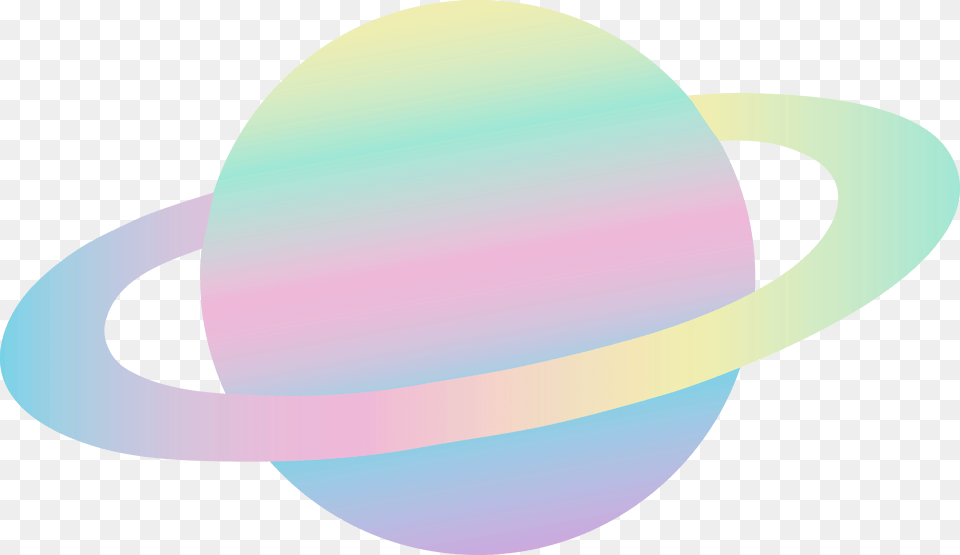 Cute Clip Art Of A Pastel Colored Ringed Planet J Fashion, Disk, Clothing, Egg, Food Png Image