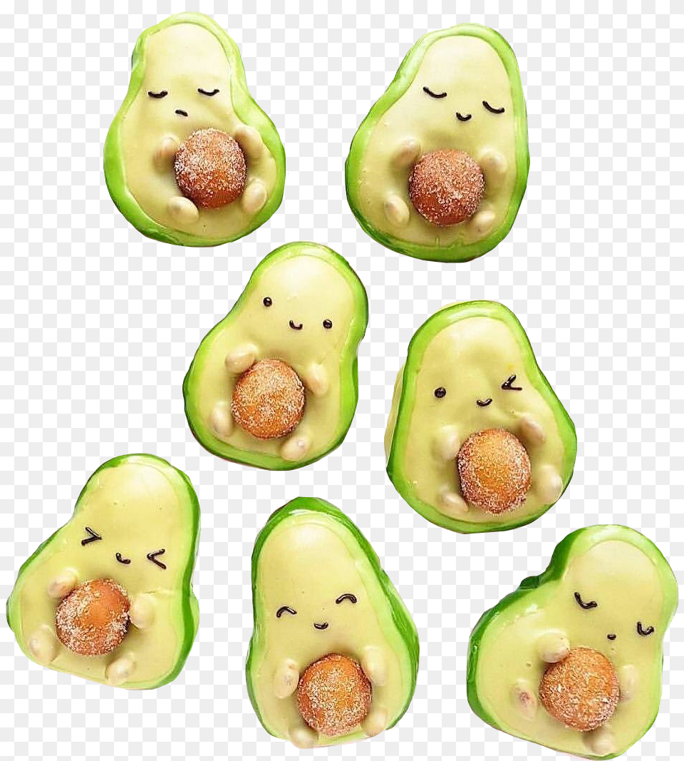 Cute Clipart Avocado Transparent For Kawaii Cute Anime Cute Avocado, Food, Fruit, Plant, Produce Free Png Download