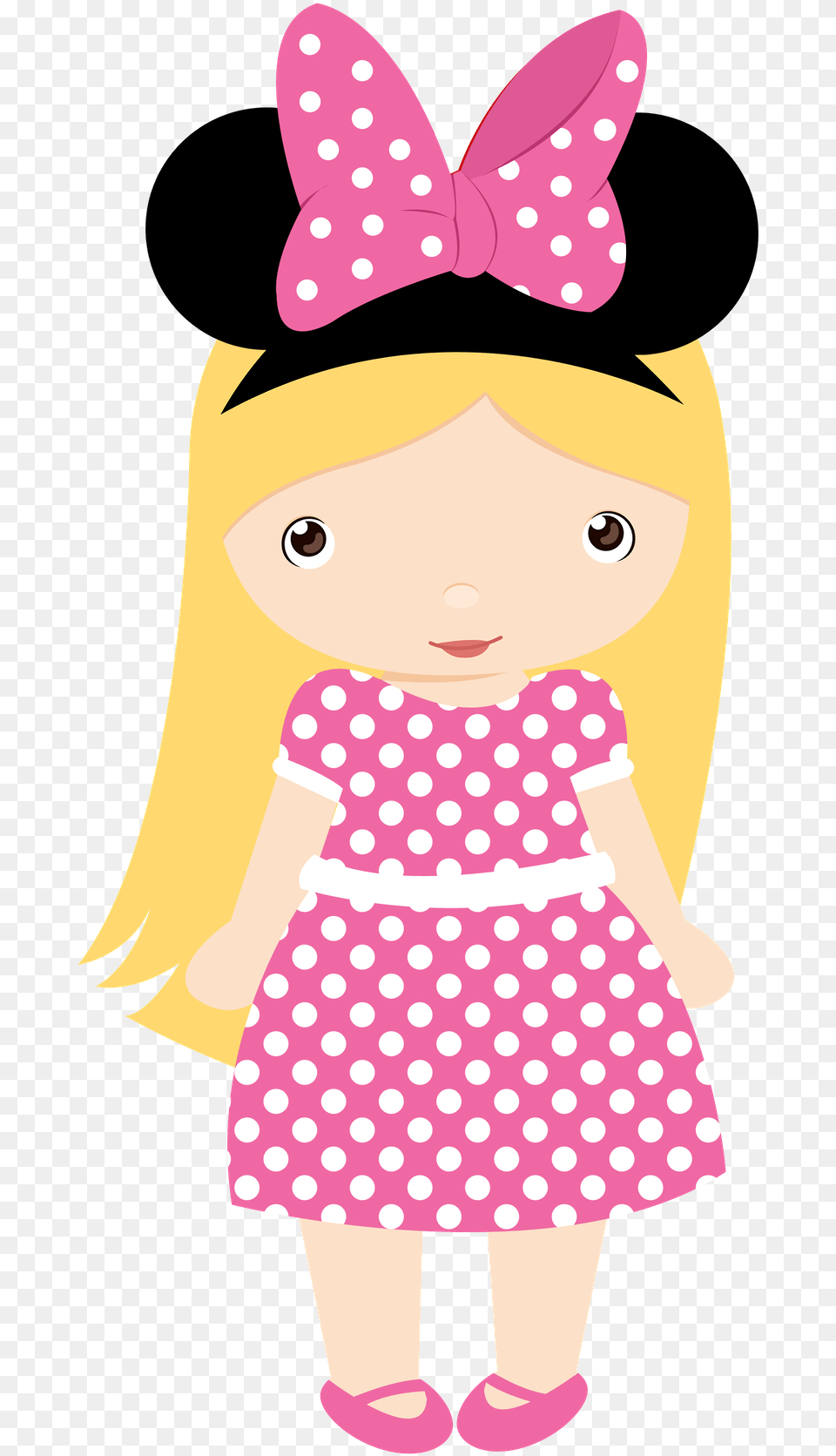 Cute Clipart Cute Illustration Mickey Minnie Mouse Minnie Mouse Girl Clipart, Pattern, Doll, Toy, Baby Free Png