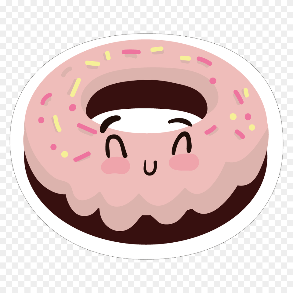 Cute Clipart Donut, Food, Sweets, Cream, Dessert Png Image