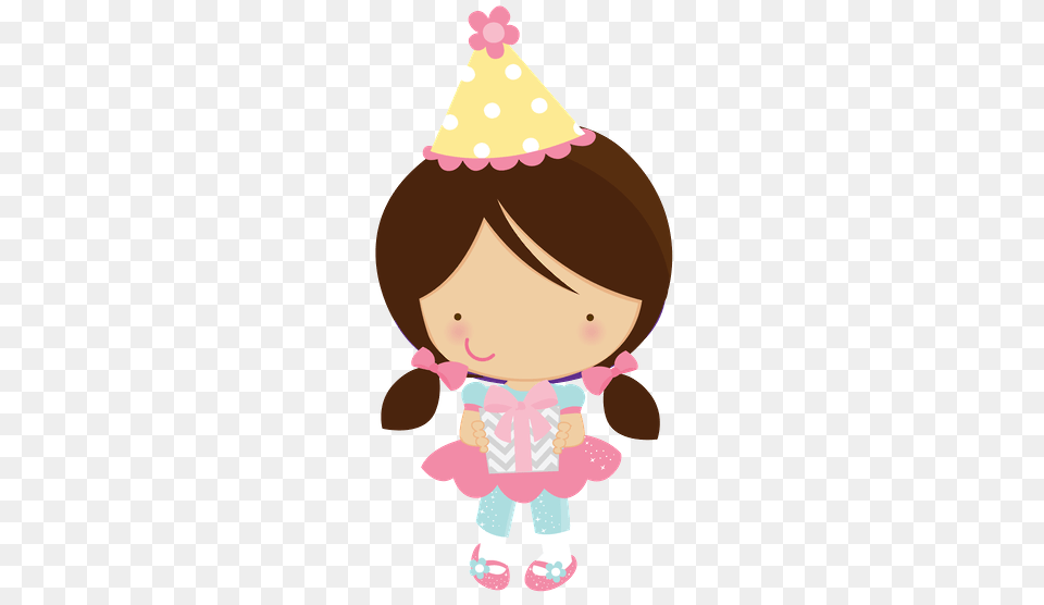 Cute Clipart Zwd Girl Birthday Party Clipart, Clothing, Hat, Baby, Person Free Png Download