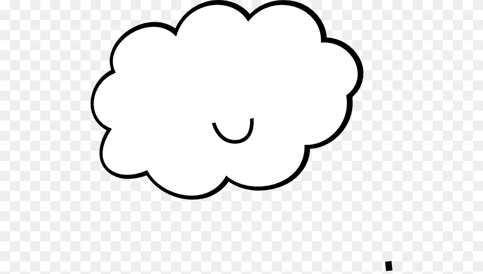 Cute Cloud Bw Clip Art At Clker Rainy Cute Clouds, Stencil, Body Part, Hand, Person Free Transparent Png