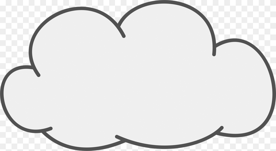 Cute Cloud Cliparts, Stencil Free Transparent Png