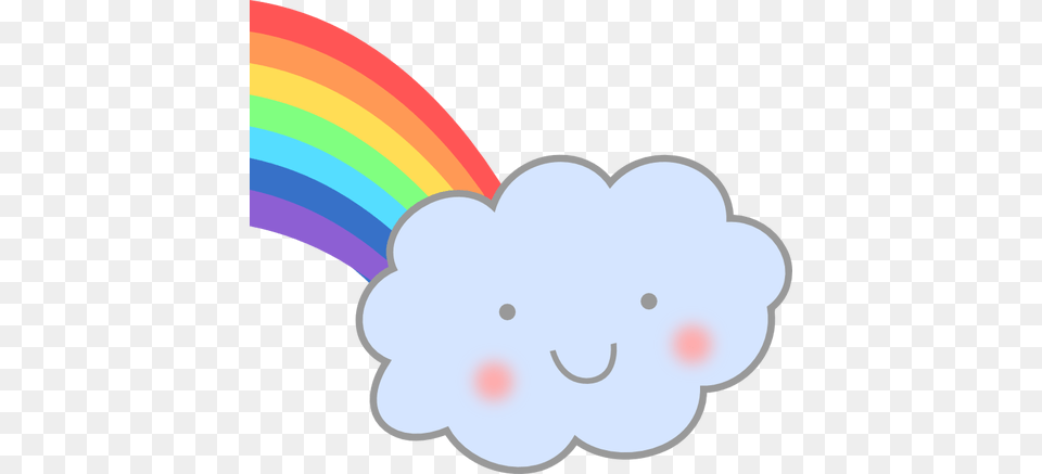 Cute Cloud With Rainbow Vector Image, Outdoors, Nature, Baby, Person Free Png