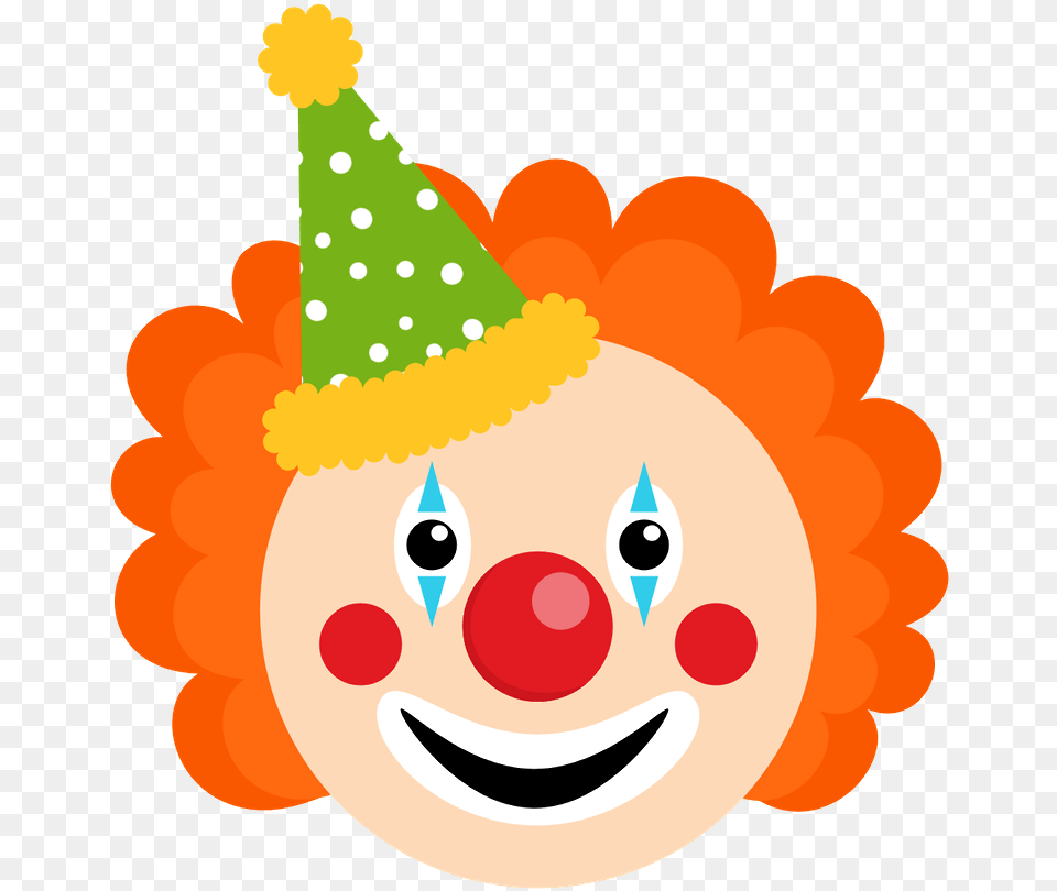 Cute Clown Face Clipart, Clothing, Hat, Performer, Person Free Transparent Png