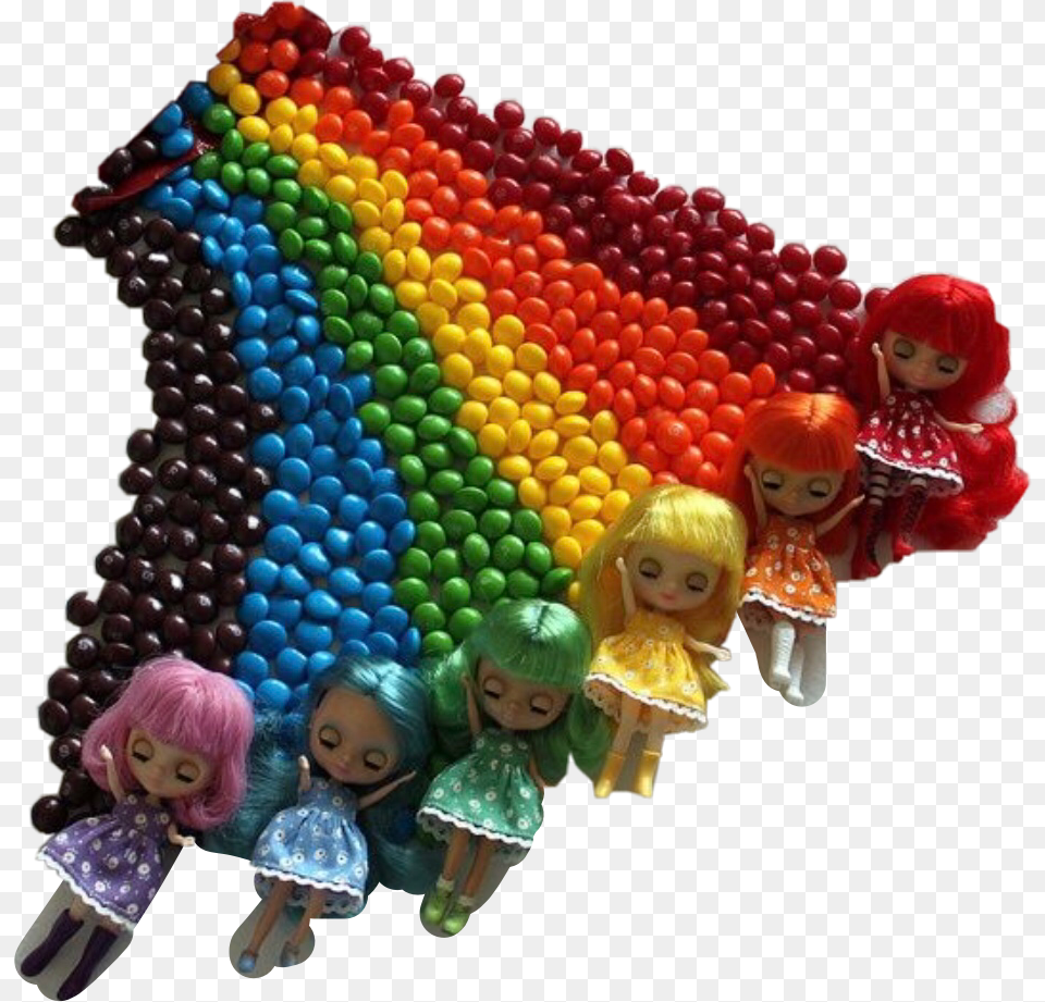 Cute Colors Rainbow Cute Dolls Tiny Skittles Figurine, Doll, Toy, Face, Head Free Transparent Png