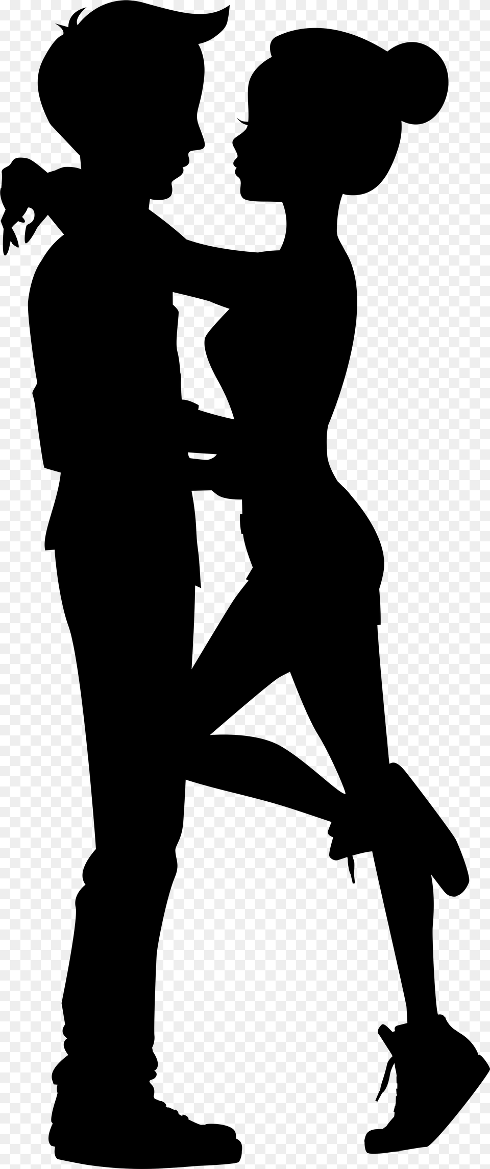 Cute Couple Silhouettes Clip Art Cute Couple Silhouette Png Image