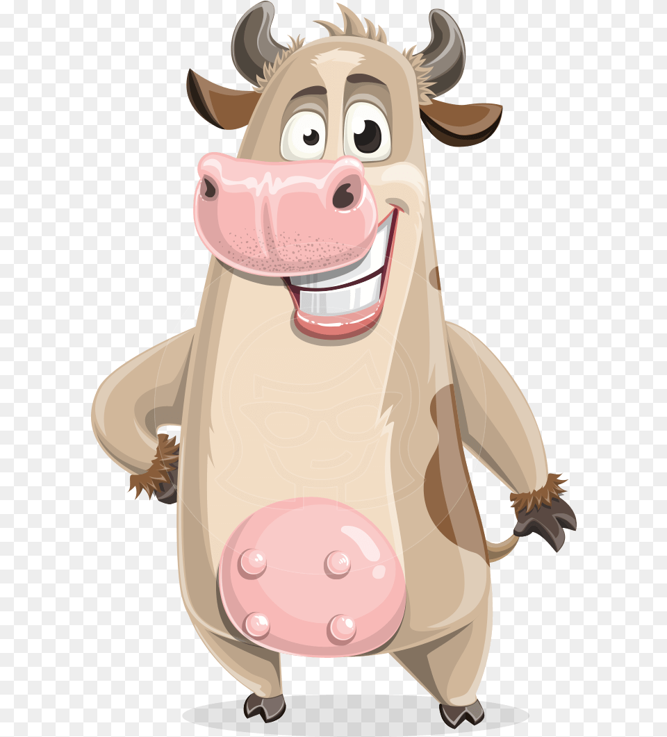 Cute Cow Cartoon Vector Character Aka Cody The Active Cow Cartoon Vector, Baby, Person, Animal, Mammal Free Png Download