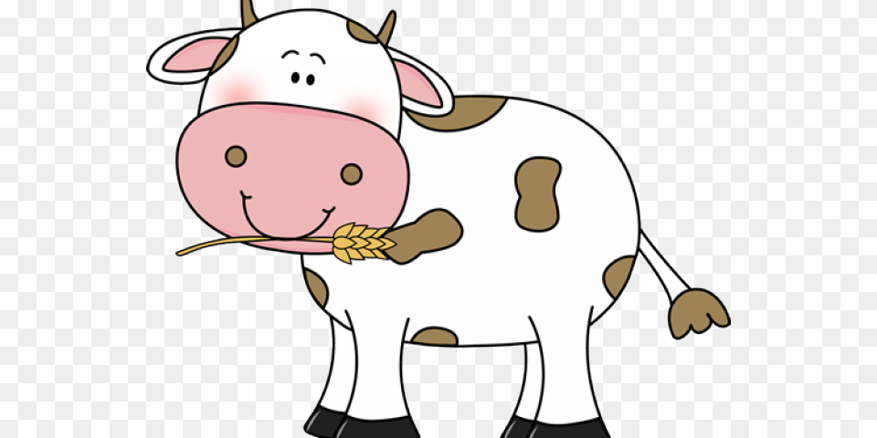 Cute Cow Clipart, Livestock, Animal, Mammal, Cattle Free Transparent Png