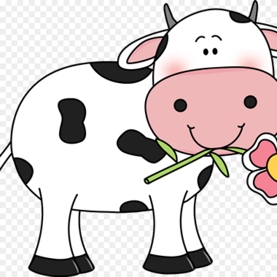 Cute Cow Clipart School Clipart House Clipart Online Download, Animal, Mammal, Livestock, Dairy Cow Free Transparent Png