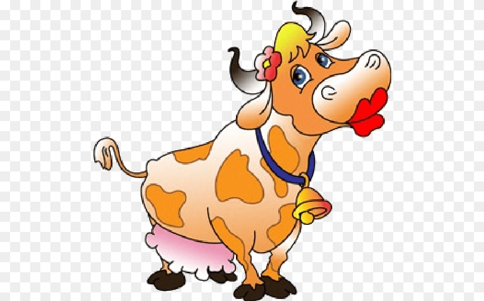 Cute Cow Cute Clipart Cow, Animal, Cattle, Dairy Cow, Mammal Png Image