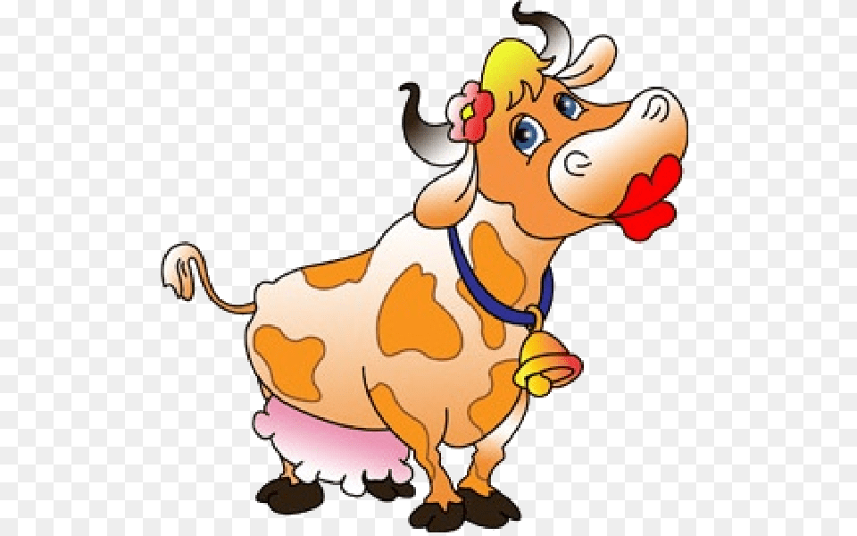 Cute Cow Motiver Cow Clip Art And Animal, Mammal, Cattle, Dairy Cow, Livestock Png Image