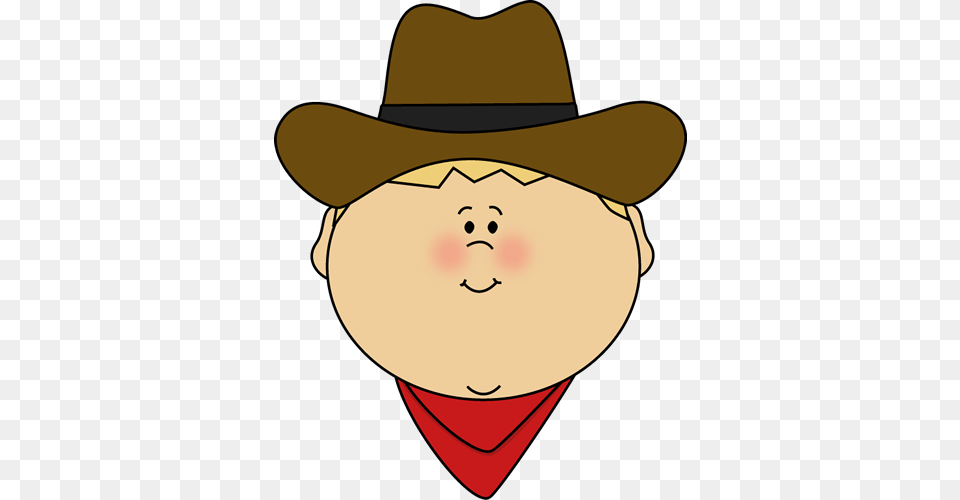 Cute Cowboy Clip Art Cowboy Face Clip Art Image, Clothing, Hat, Cowboy Hat, Baby Free Png