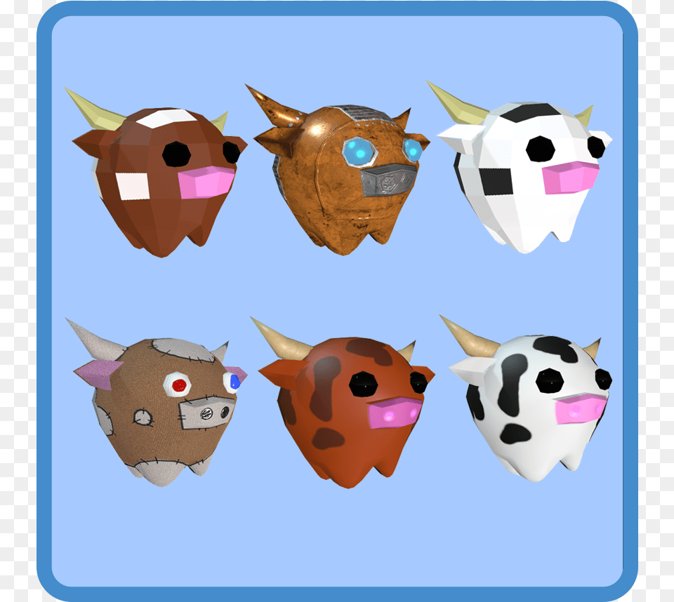 Cute Cows Cattle, Animal, Mammal, Pig, Toy Png Image