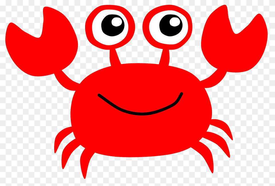 Cute Crab Clipart, Food, Seafood, Animal, Invertebrate Png