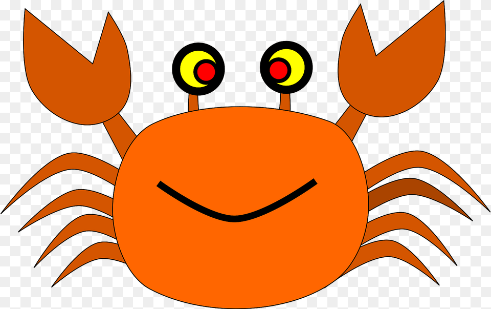 Cute Crab Clipart, Food, Seafood, Animal, Invertebrate Png