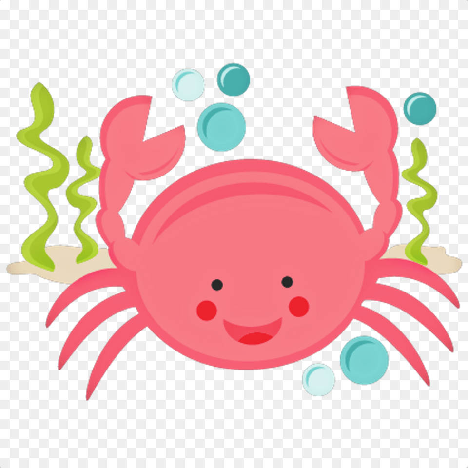 Cute Crab Underthesea Oceanlife Remixit Cute Crab Crab Clipart, Seafood, Food, Animal, Sea Life Png