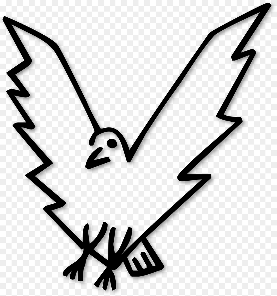 Cute Crows Clip Art Emblem, Gray Free Transparent Png