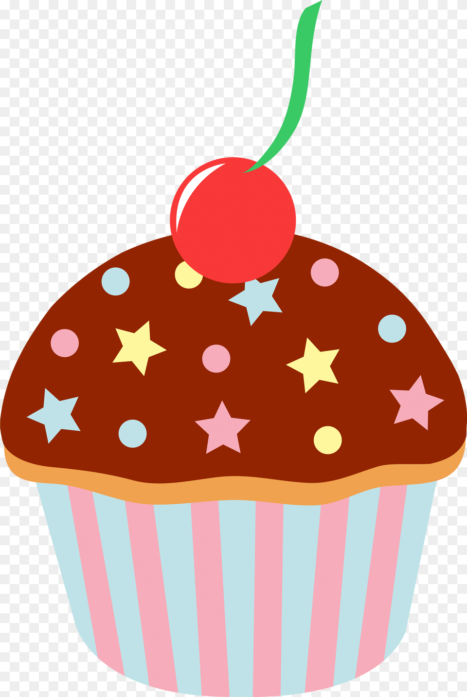 Cute Cupcake Clipart Cartoon Cakes And Sweets, Cake, Cream, Dessert, Food Png Image