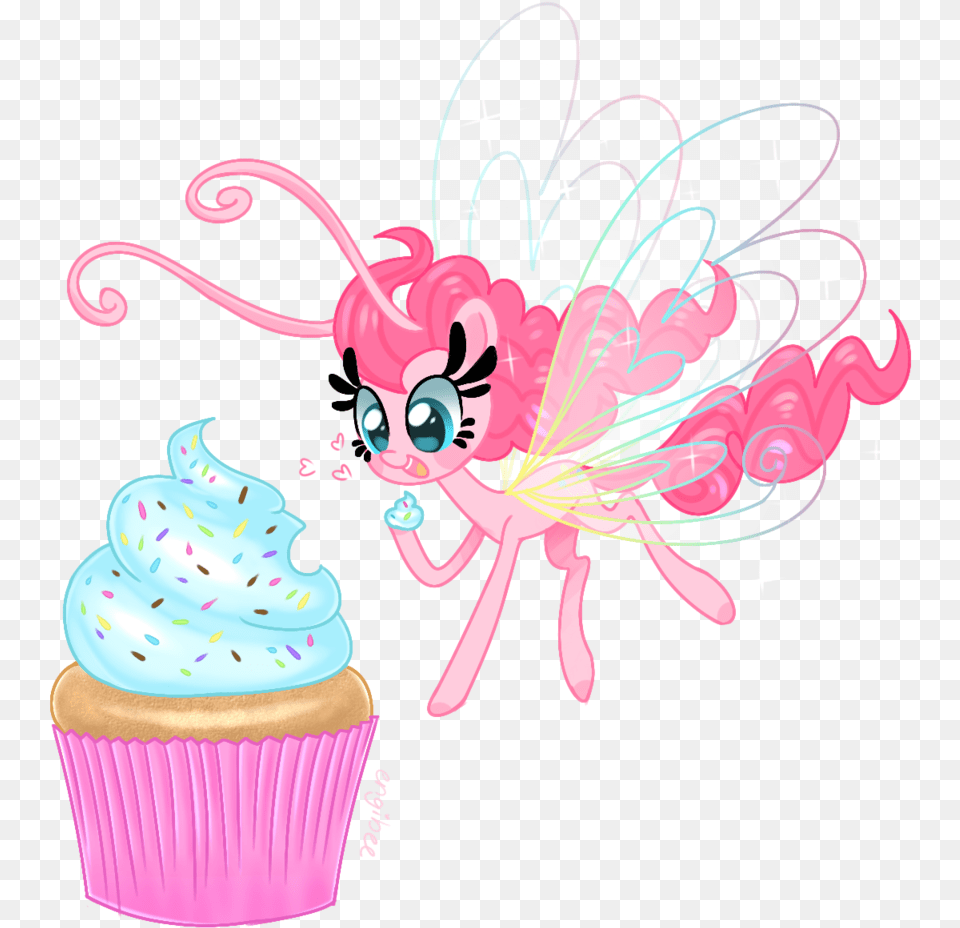 Cute Cupcake My Little Pony Breezies Pinkie Pie, Food, Cake, Cream, Dessert Free Png Download
