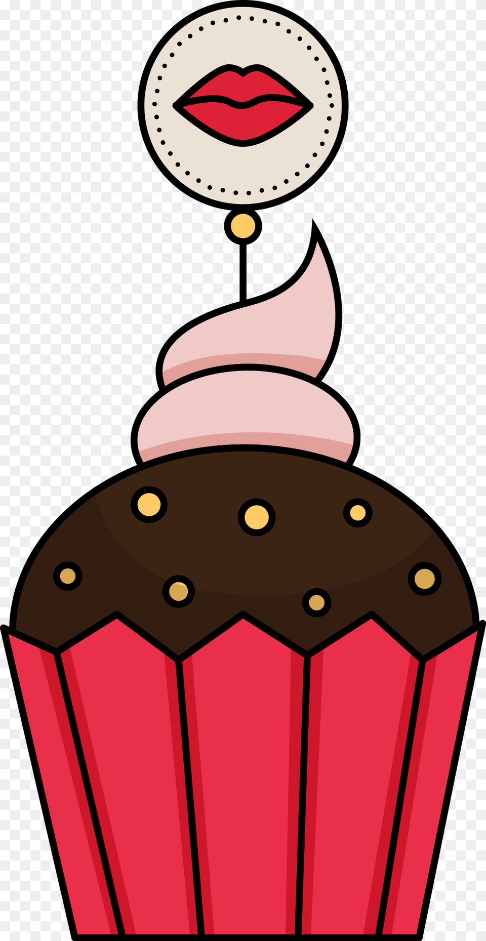 Cute Cupcakes Clipart Download Cupcake Cake Cute Drawing, Cream, Dessert, Food, Snowman Png Image