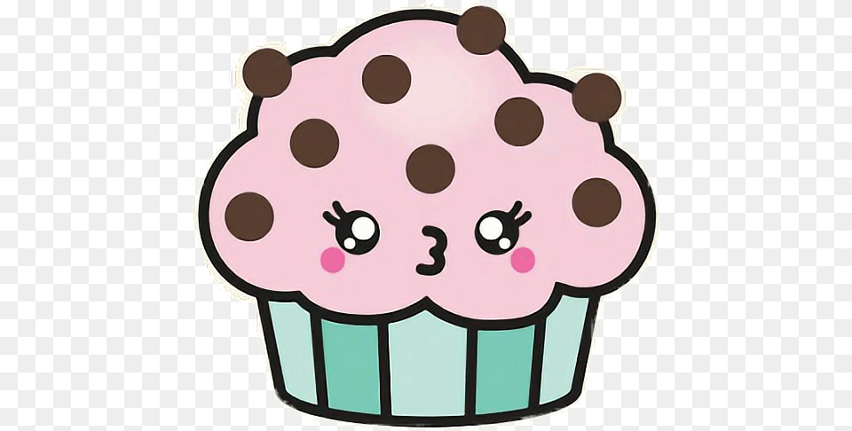 Cute Cupcakes Images Of Kawaii Cupcakes, Cake, Cream, Cupcake, Dessert Png Image