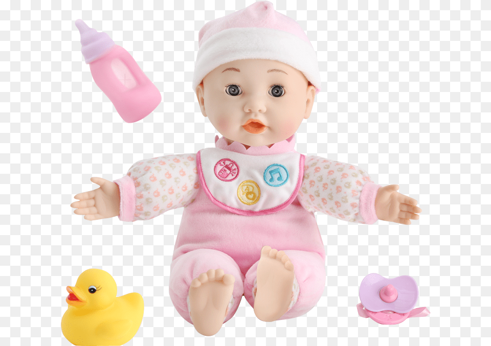Cute Cute Baby Can Talk And Milk Baby Soft Glue Pacify Doll, Toy, Face, Head, Person Free Png Download