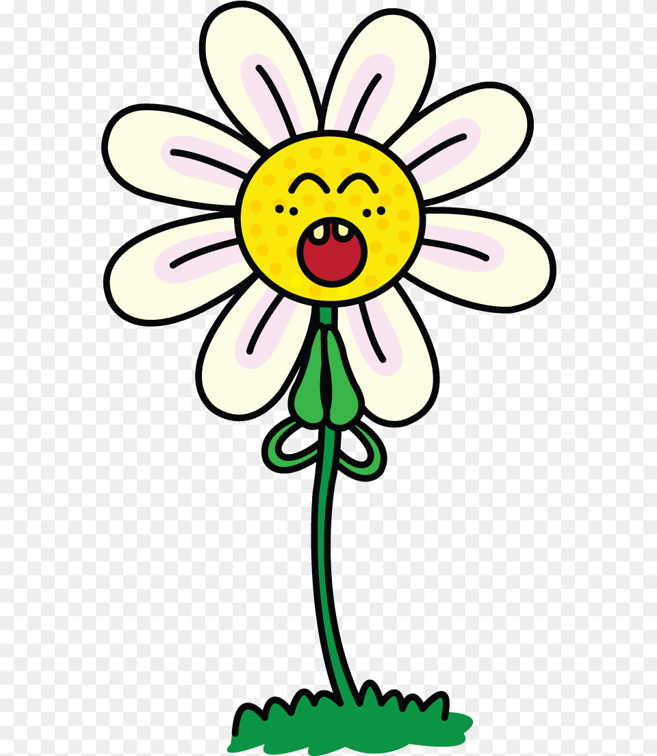 Cute Daisy Flower Drawing, Plant, Petal Png Image