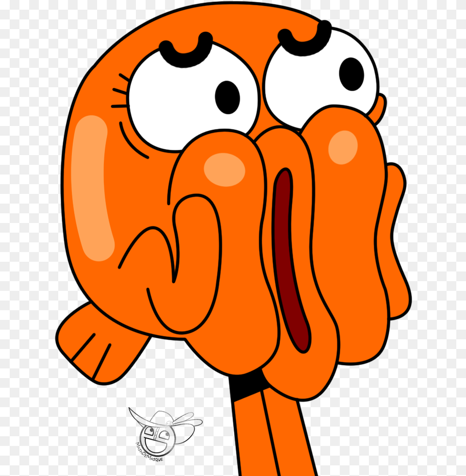 Cute Darwin Amazing World Of Gumball, Body Part, Hand, Person, Food Free Transparent Png