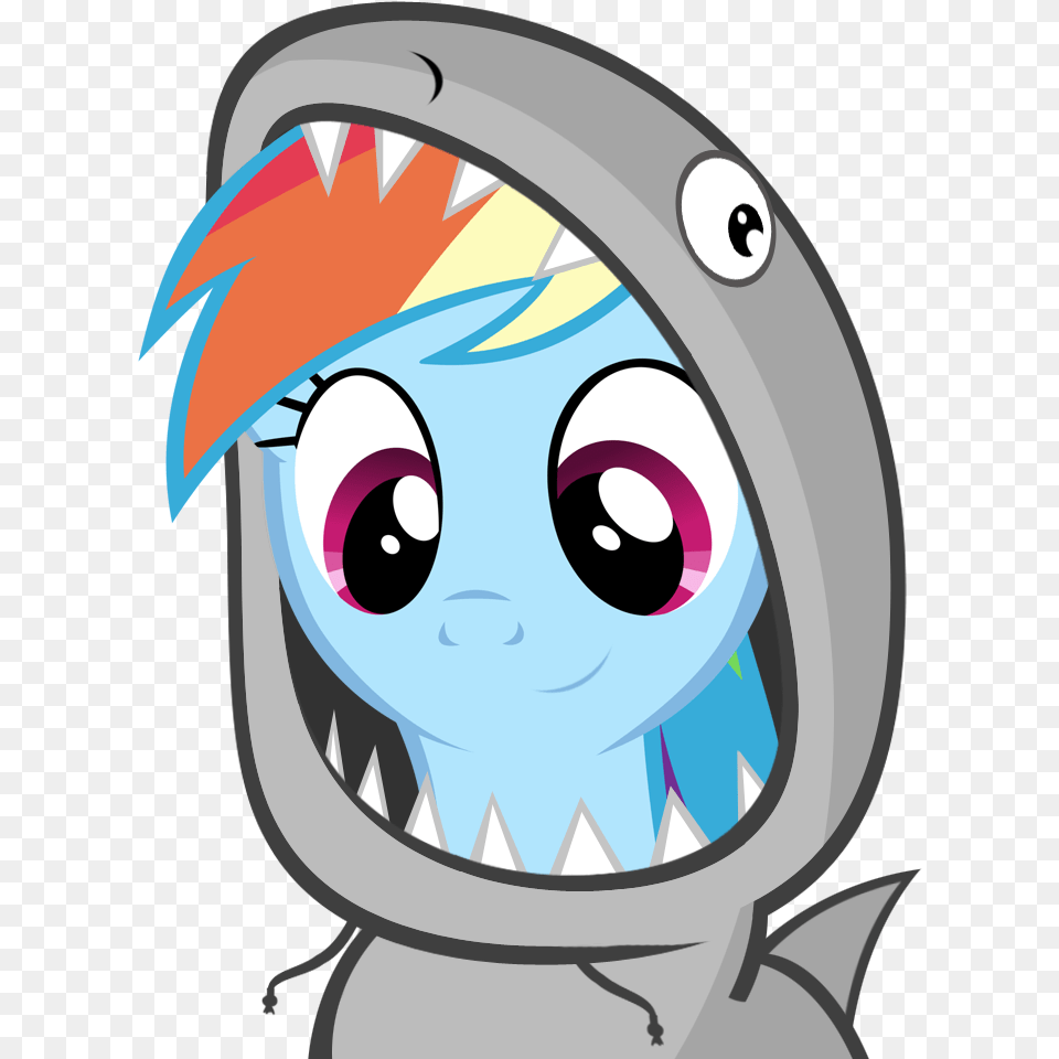 Cute Dashabetes Fins Great White Shark Hoodie, Book, Comics, Publication, Animal Free Png Download