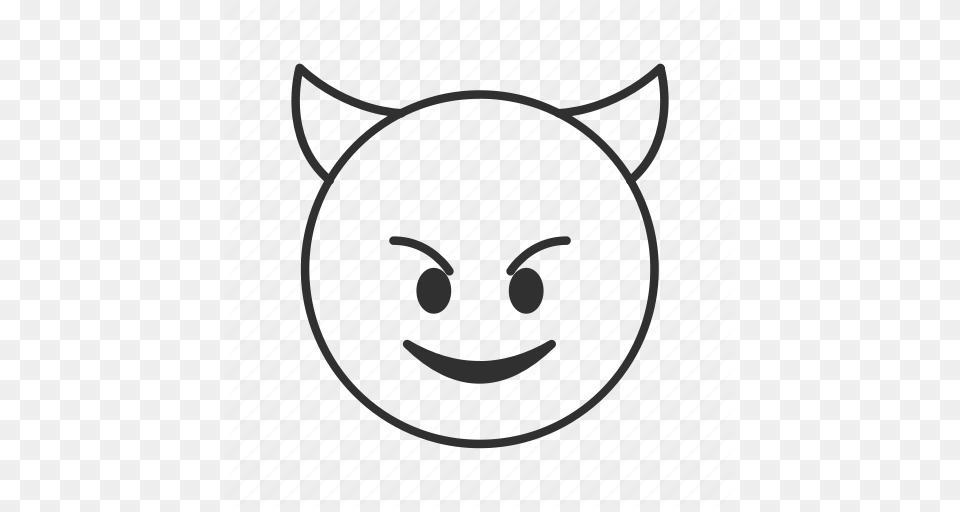 Cute Devil Devil Devil Face Evil Horns Imp Smiling Devil Icon Png