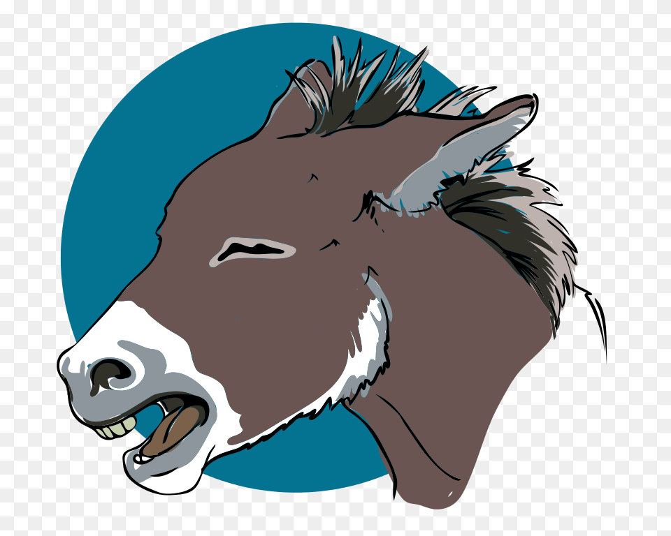 Cute Donkey Line Art, Animal, Baby, Mammal, Person Png Image