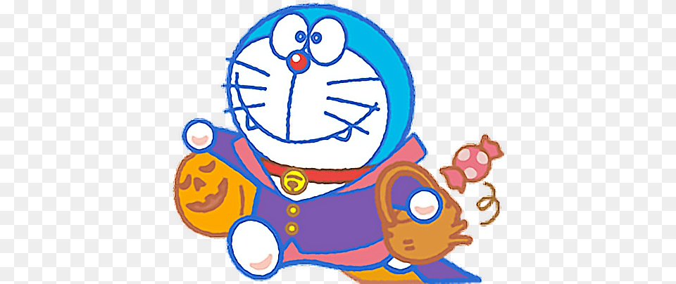 Cute Doraemon Halloween Pumpkin Candy Trickortreat Halloween Doraemon, Outdoors, Nature, Snow, Winter Png