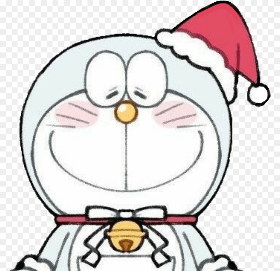 Cute Doraemon Santa Merrychristmas, Food, Meal, Winter Free Png Download