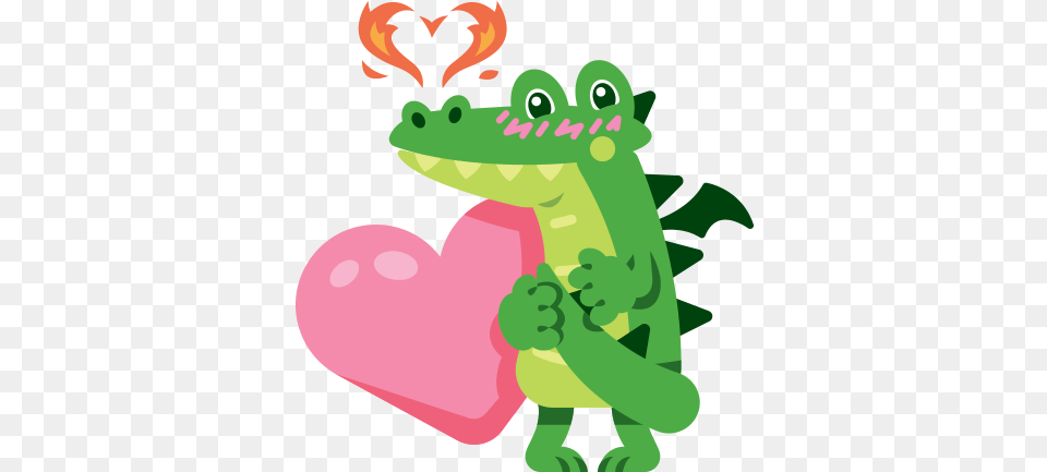 Cute Dragon In Love In Love, Animal, Lizard, Reptile, Bear Png Image