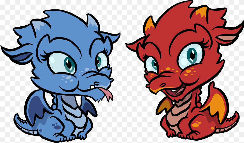 Cute Dragons Chibi Kids Clipart Baby Dragon Clip Art, Person, Cartoon Free Png Download