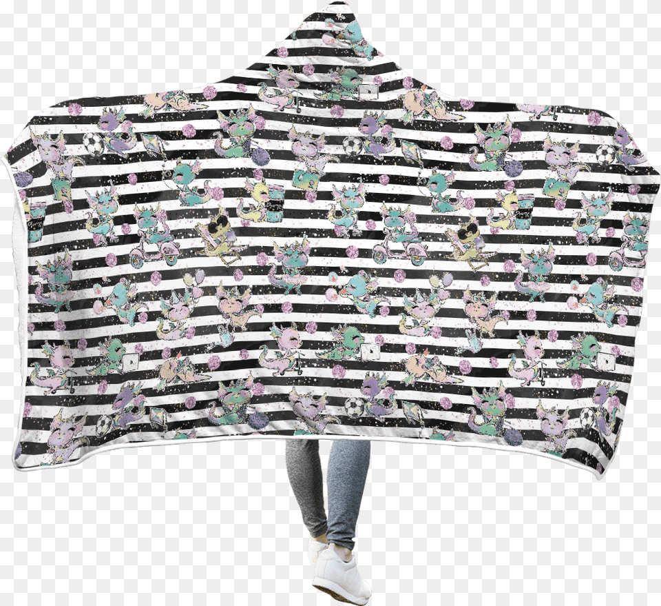 Cute Dragons Custom Hooded Blanket Umbrella, Vest, Clothing, Quilt, Fashion Free Png