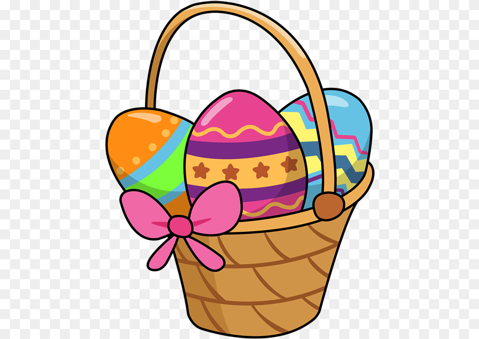 Cute Easter Basket, Egg, Food, Easter Egg Free Png