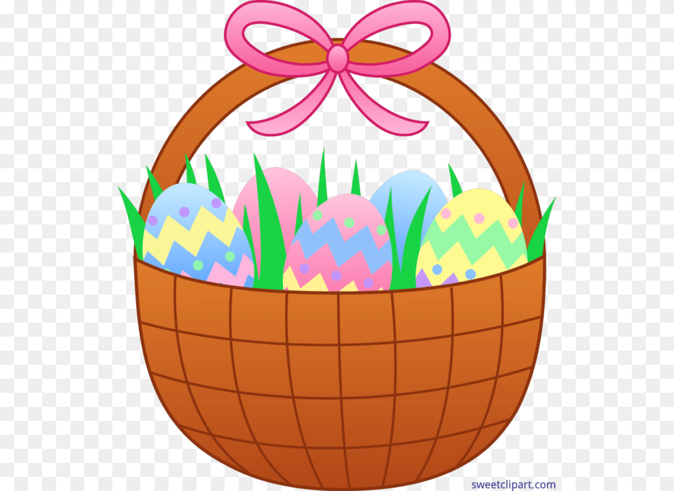 Cute Easter Basket With Eggs Clip Art, Egg, Food, Easter Egg Free Png