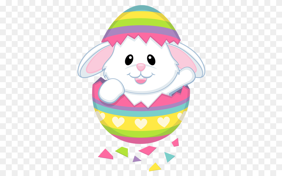 Cute Easter Bunny, Egg, Food, Baby, Easter Egg Free Png Download