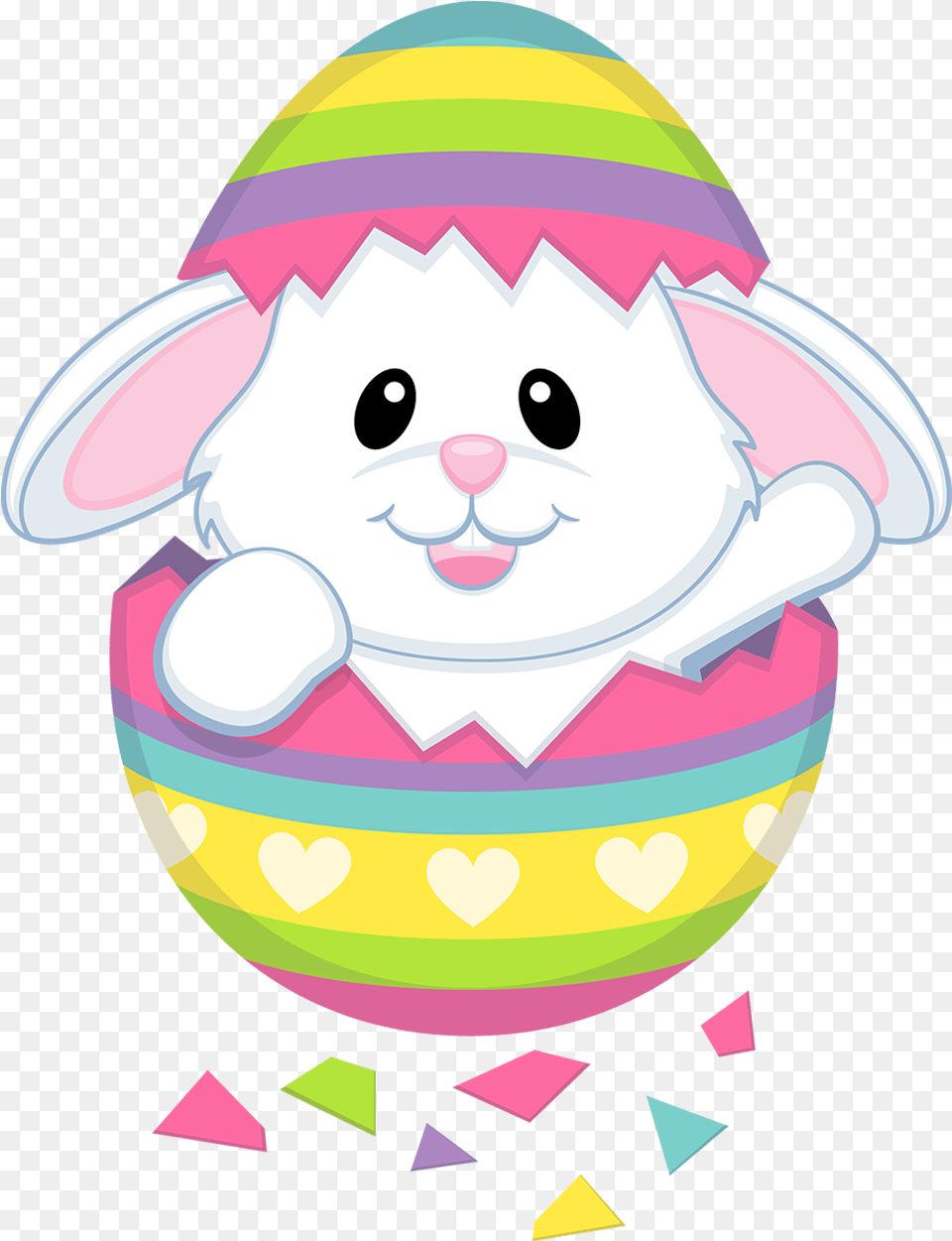 Cute Easter Bunny Cartoon, Egg, Food, Baby, Person Png Image