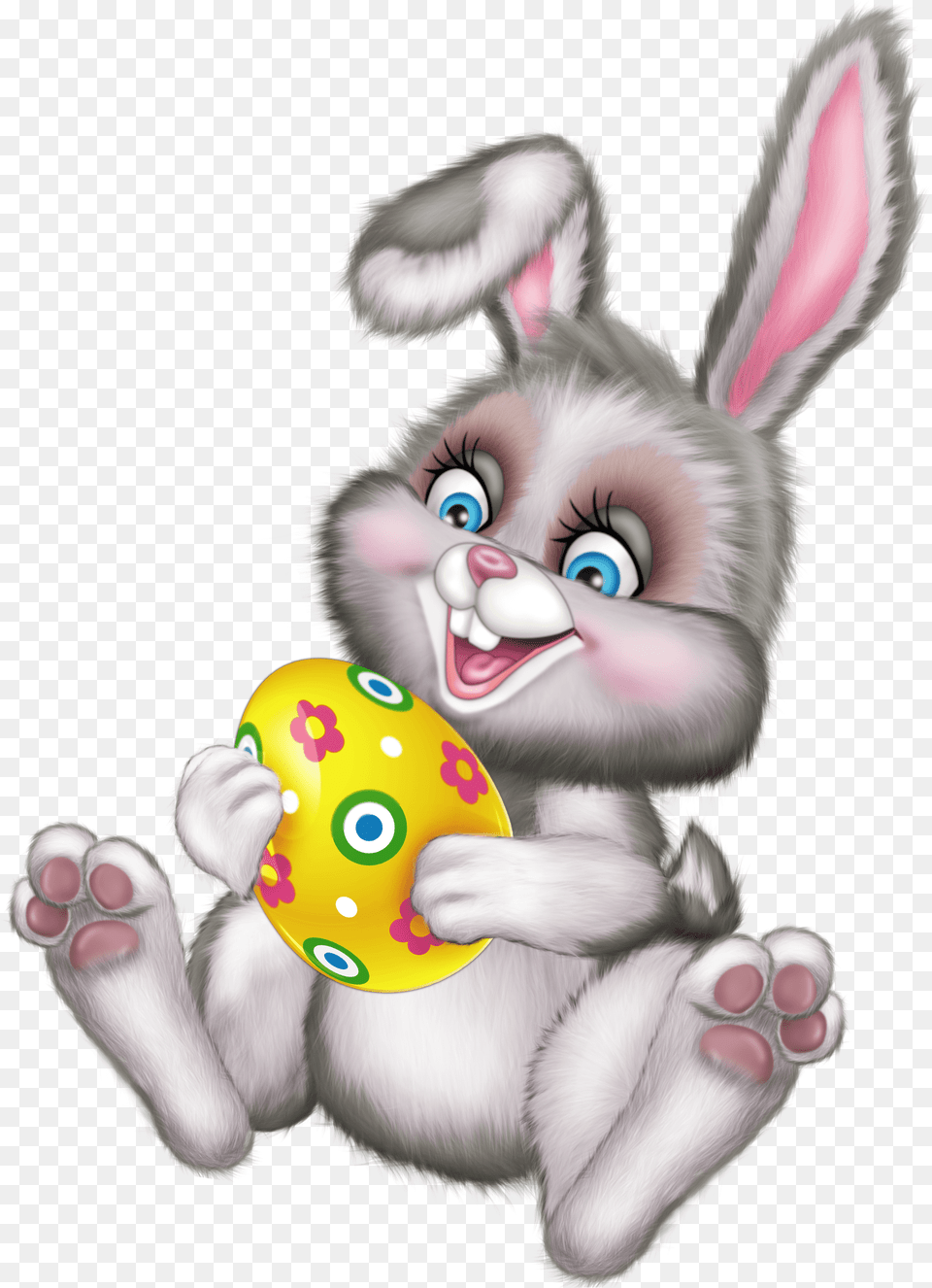 Cute Easter Bunny With Egg Picture Easter Bunny Clipart, Toy Free Transparent Png
