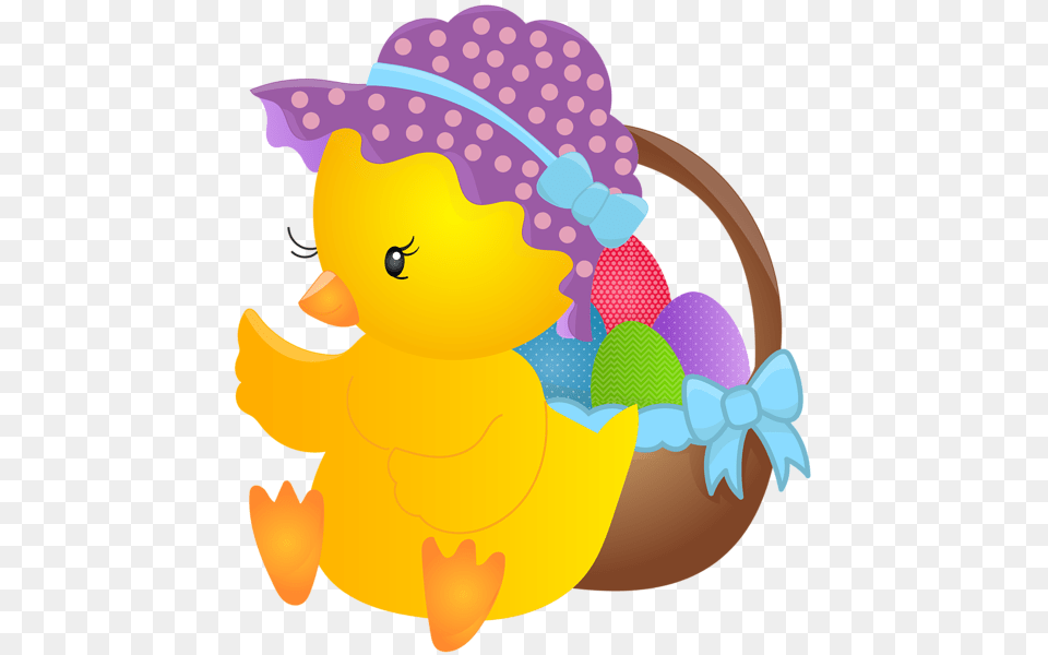 Cute Easter Chicken Clip Art Png Image