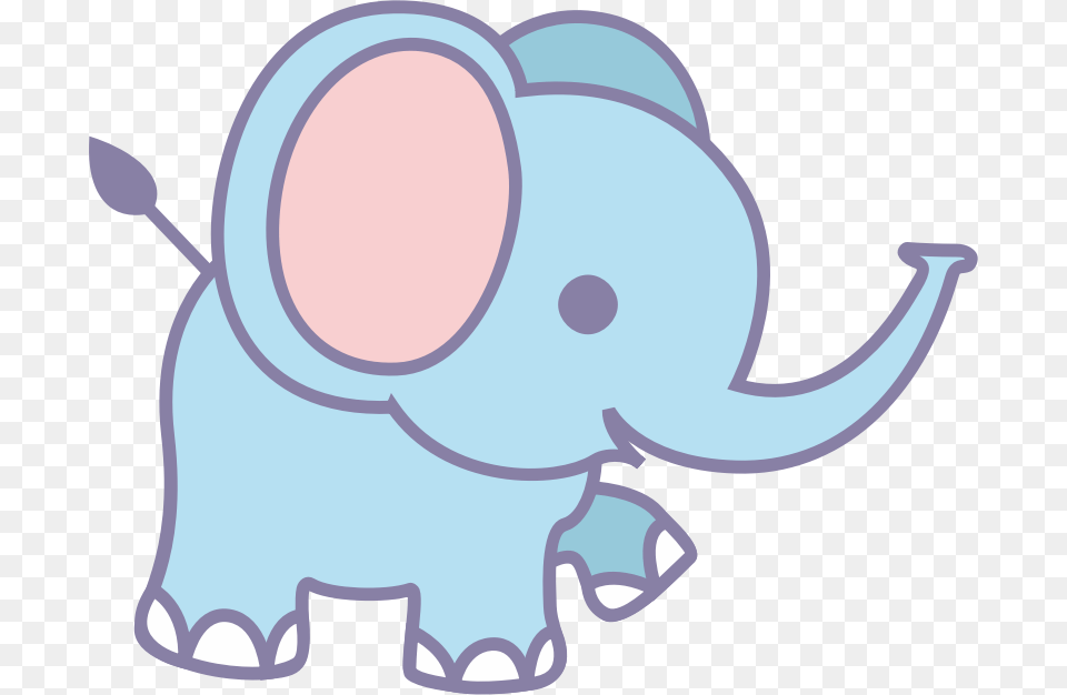 Cute Elephant Cartoon, Animal, Mammal, Wildlife Free Png