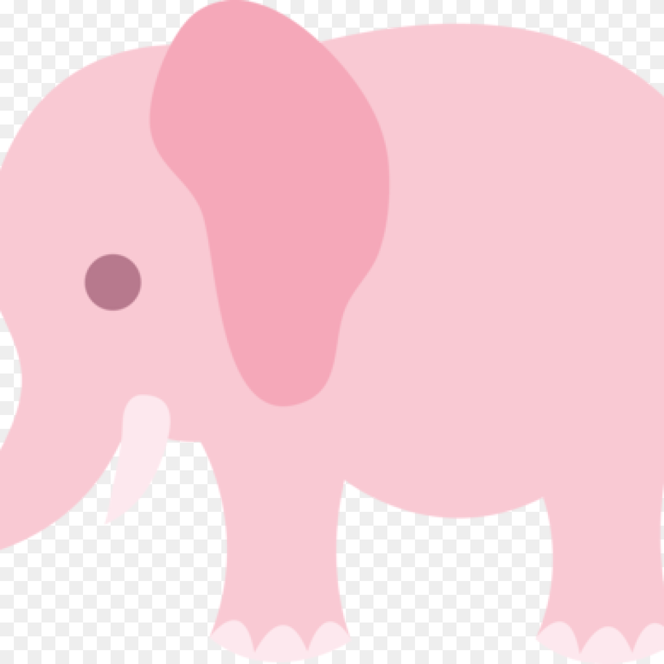 Cute Elephant Clipart Little Pink Clip Art Animations, Animal, Mammal, Wildlife, Baby Free Transparent Png