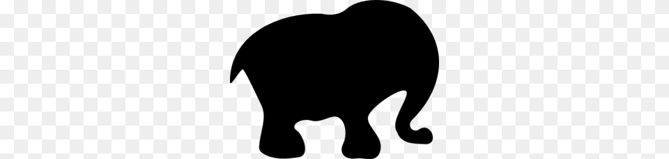 Cute Elephant Silhouette Clip Art Clipar, Gray Png Image