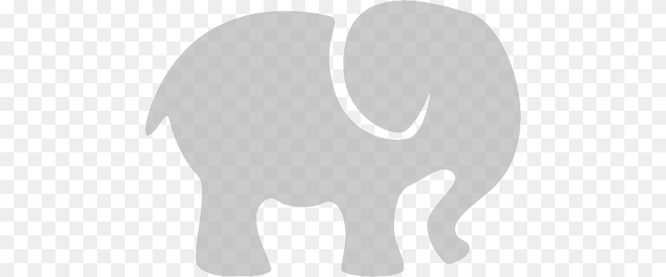 Cute Elephant Silhouette Pics 3 Cute Elephant Silhouette Elephant Shape, Animal, Mammal, Wildlife, Fish Free Png Download