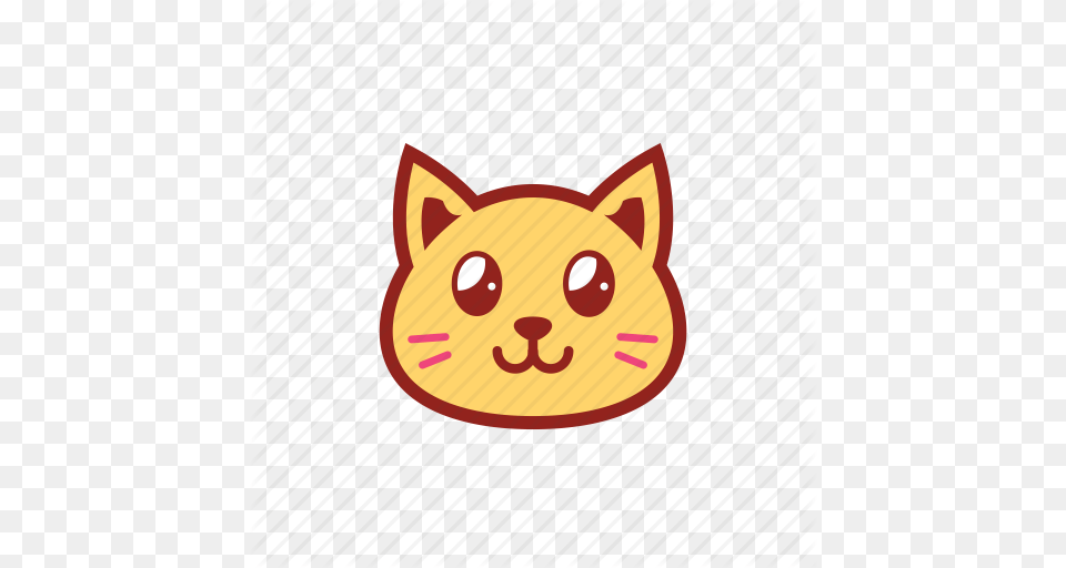 Cute Emoticon Expression Eyes Kitty Shiny Smile Icon, Animal, Cat, Mammal, Pet Free Png Download